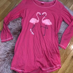 flamingo pink nightgown